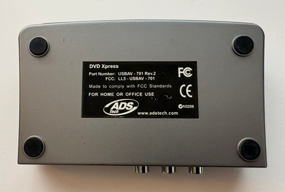 ADS Tech DVD Xpress (Unit Only / No Power Cord)