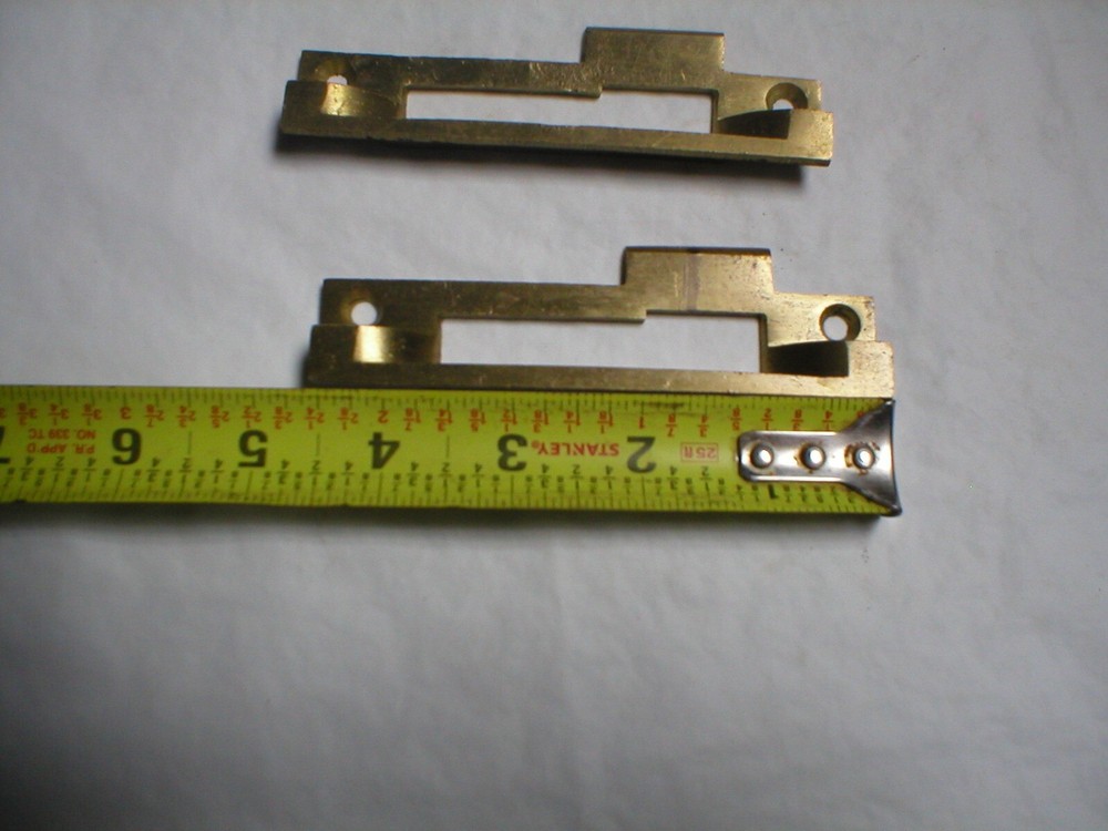 Antique Solid Brass Offset Striker Plate