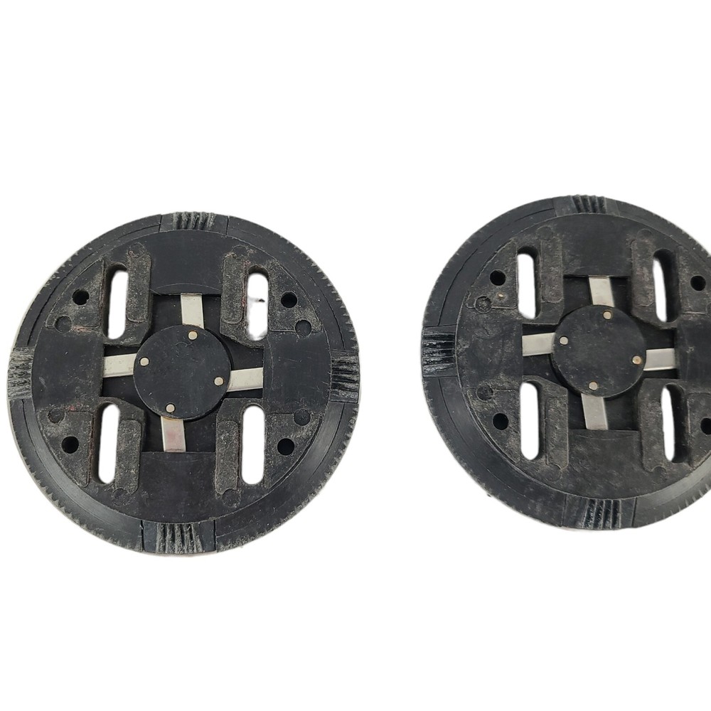 K2 Snowboard Metal Binding Discs Plates Silver Lockable Adjustable