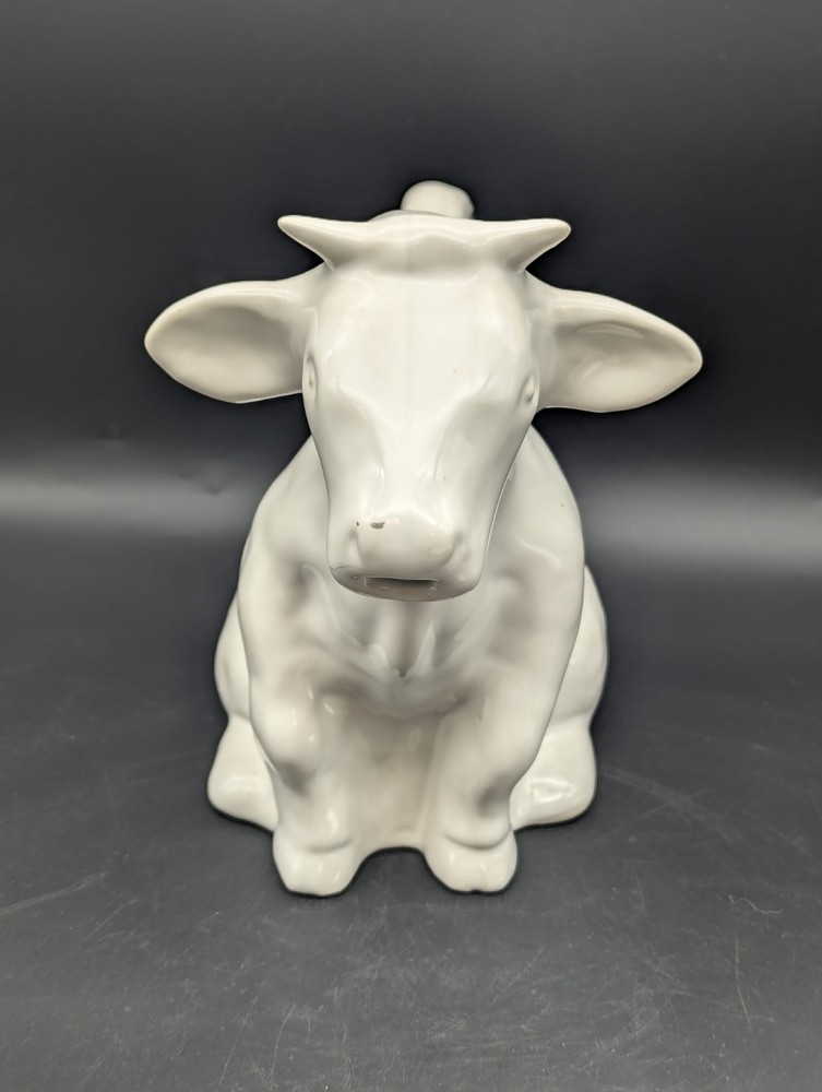 White Ceramic Bull Pitcher Pottery Barn