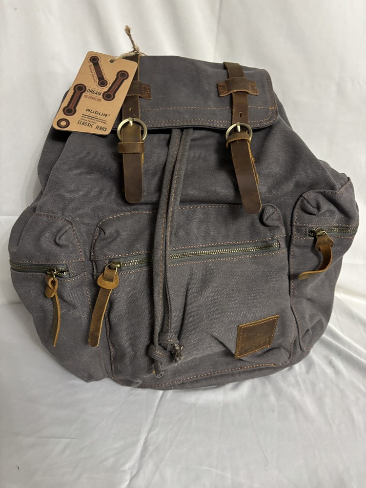 Augar Jan Backpack - Grey/Blue - 100% Cotton