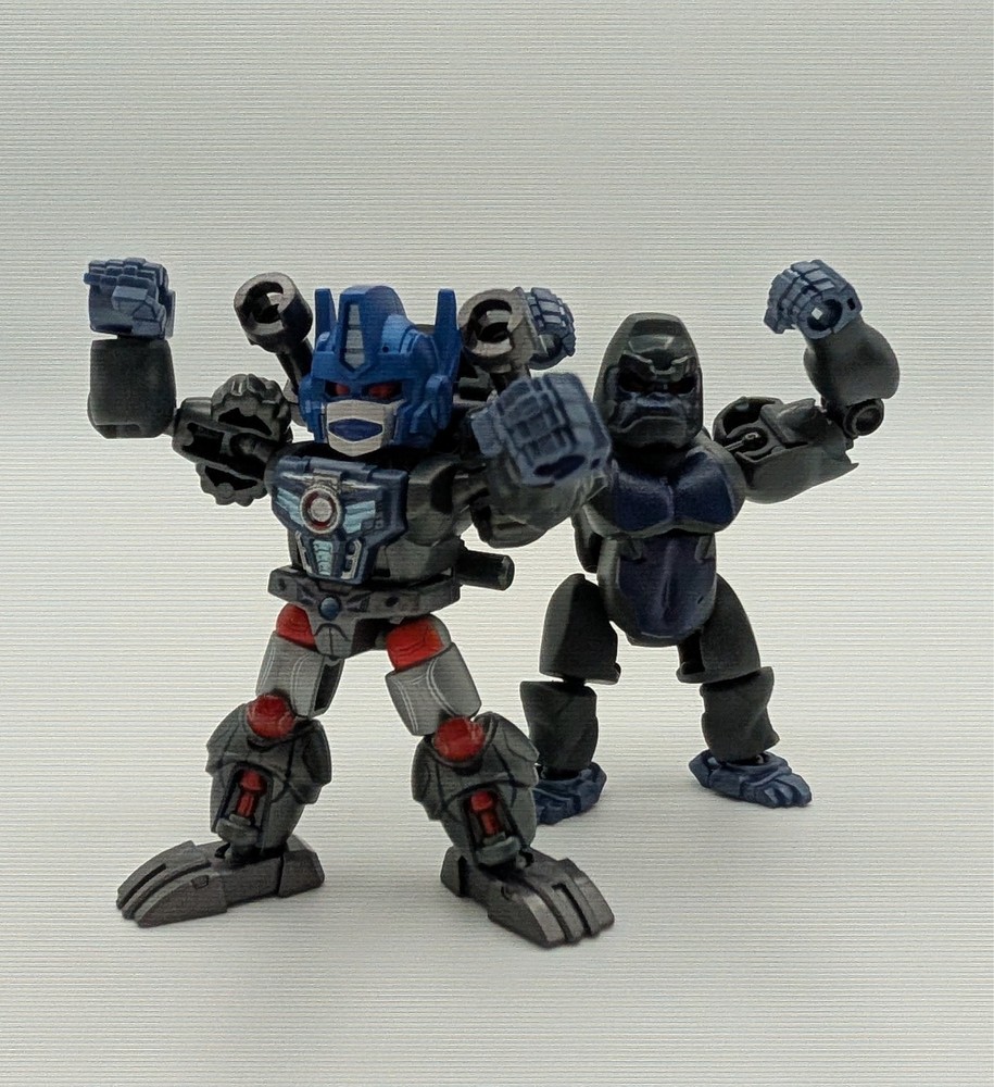 COMBO Blokees Transformers Defender 6 **SGT** BW Optimus Primal & Beast Mode