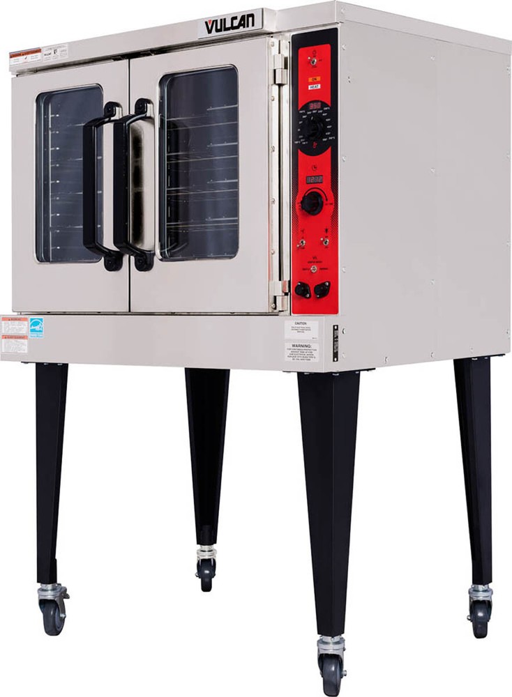 Vulcan VC5ED Single Deck Full Size Electric Convection Oven with Solid State ...