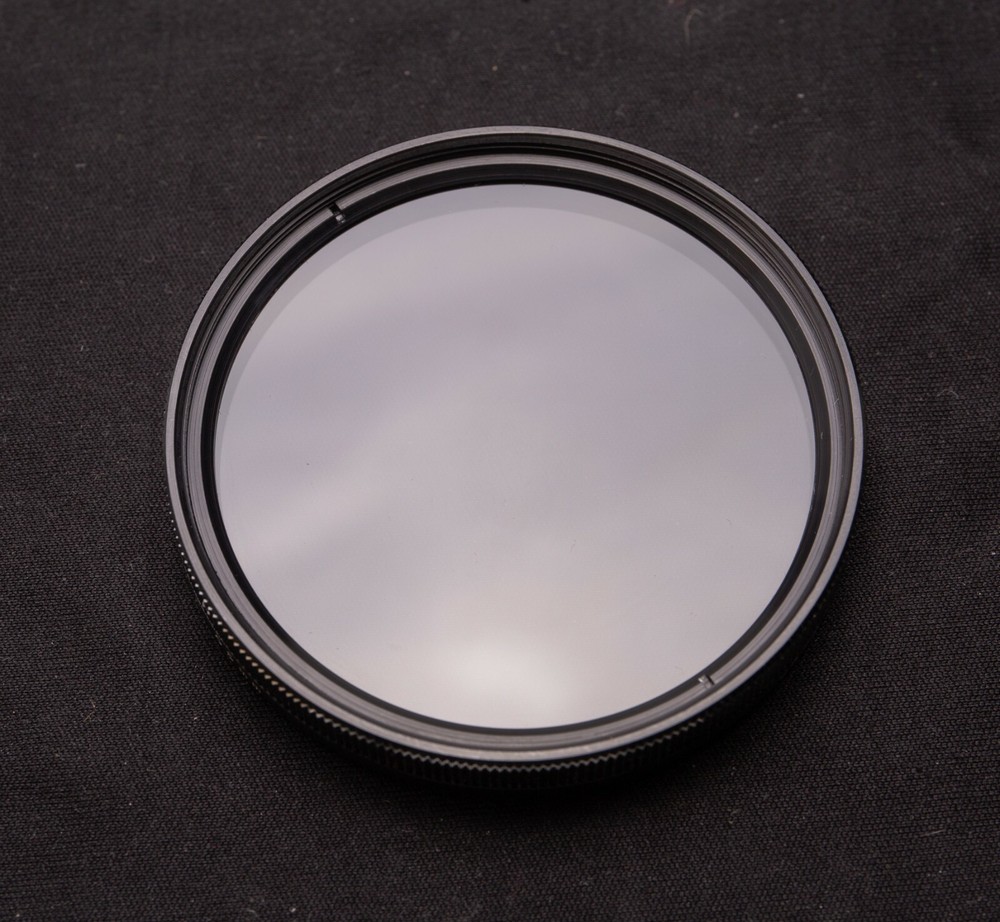 55mm Vivitar Polarizing Filter PL Linear Polarizer w/Case EX!