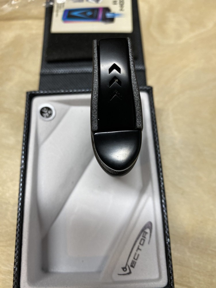 Vector Volt - Single Jet Cigar Lighter - Gray Crackle Matte Textured - New