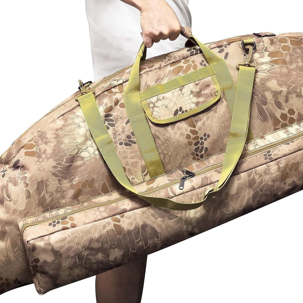 Python Brown Padded Bow Case with Adjustable Strap