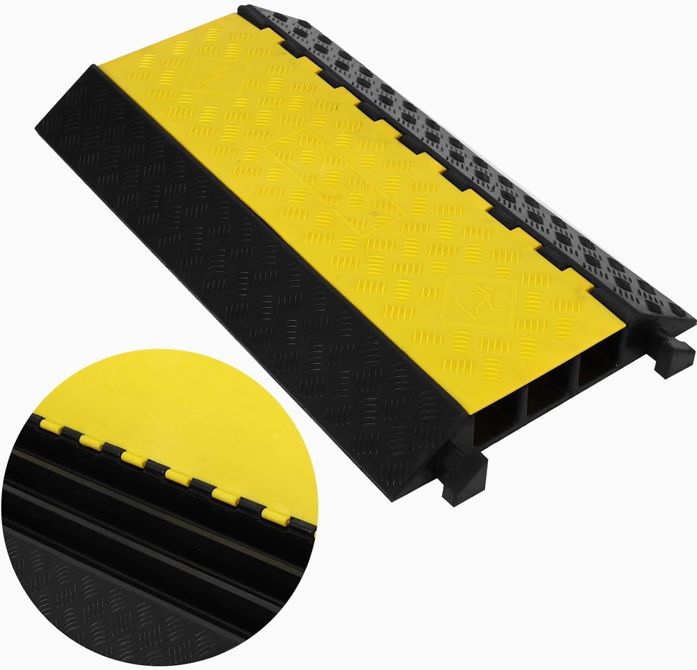 Rubber Cable Ramp 3 Large Channel Cable Protector Ramps
