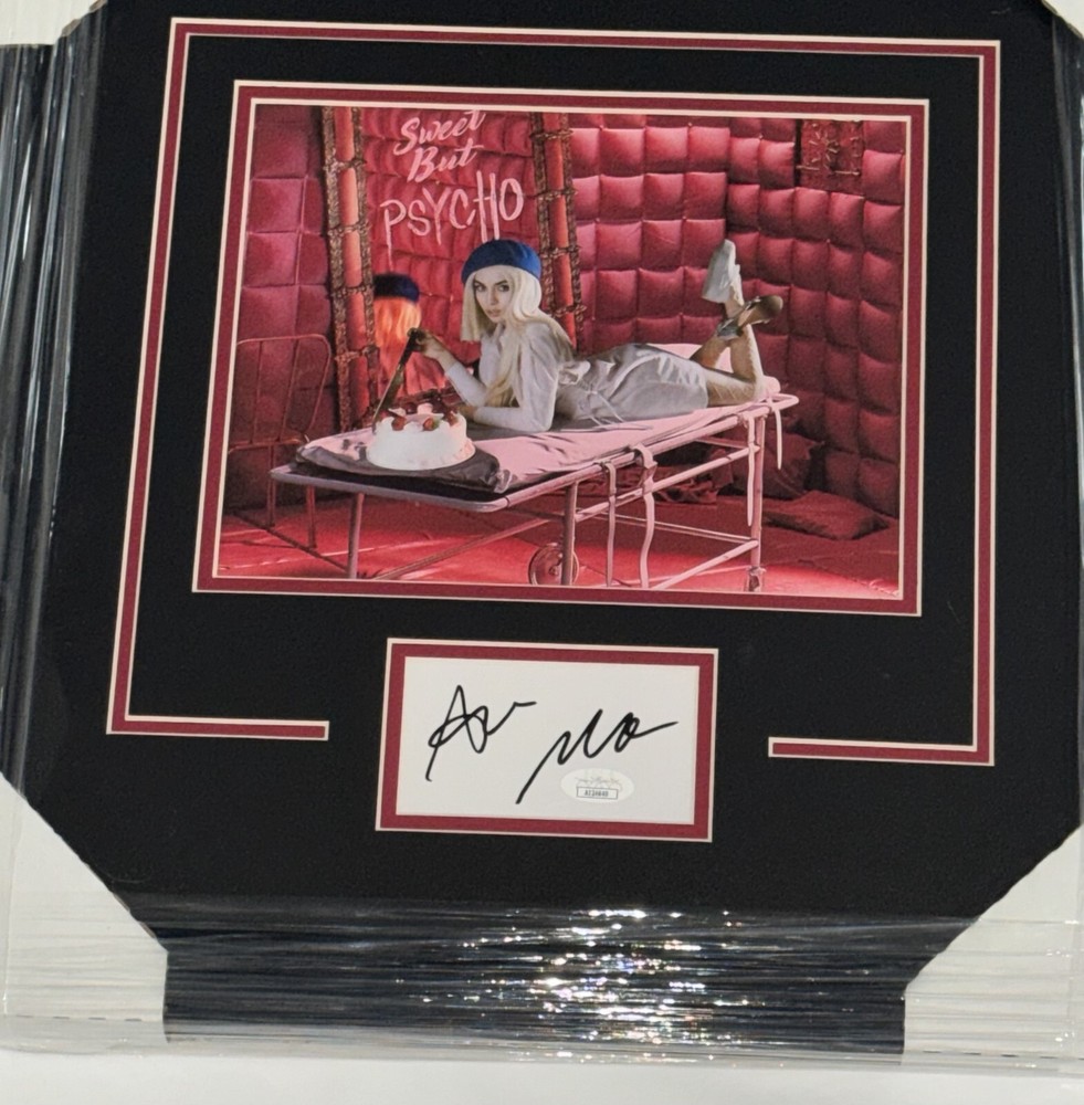 AVA MAX SIGNED FRAMED 17X18 DISPLAY WITH 8X10 AUTOGRAPHED JSA COA