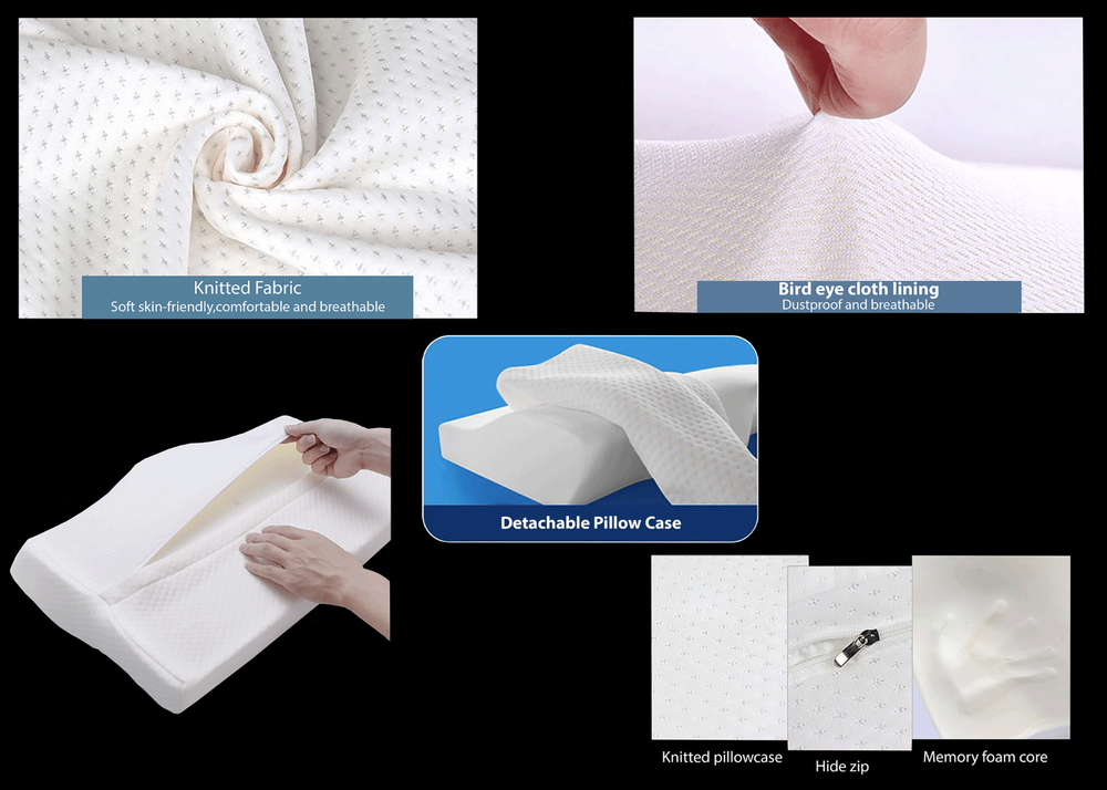 Bedding Pillow Orthopedic Memory Foam- Sleeping Comfortable,Neck Protection-MFBP
