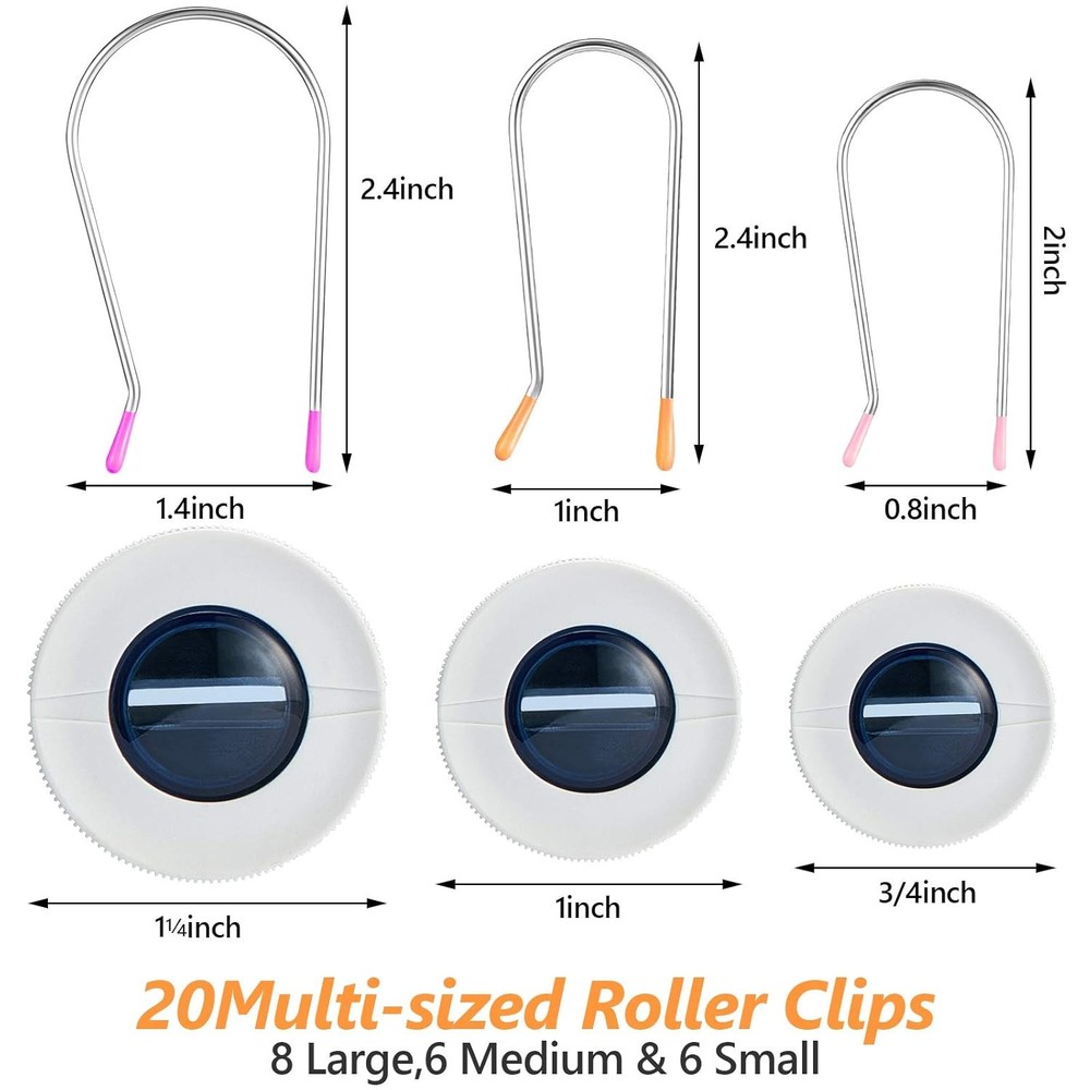 Assorted Hot Roller Clips Replacements, Fits Most Sized Rollers Curlers