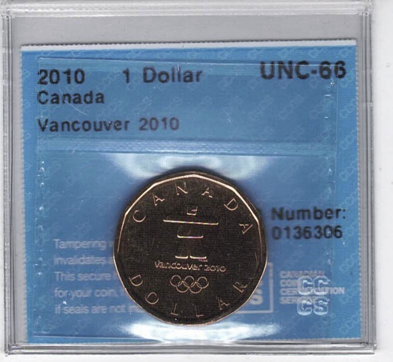 2010 Canada 1 Dollar Vancouver - CCCS UNC66 - 0136306
