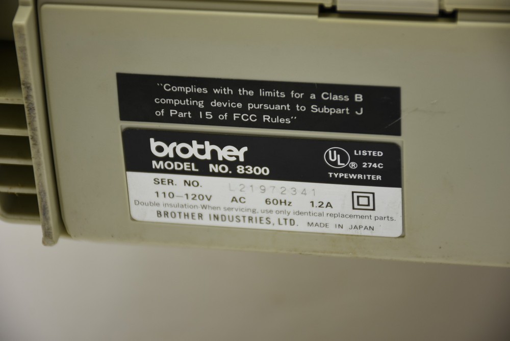 Vintage Brother Electric 8300 Correctronic Portable - Powers On