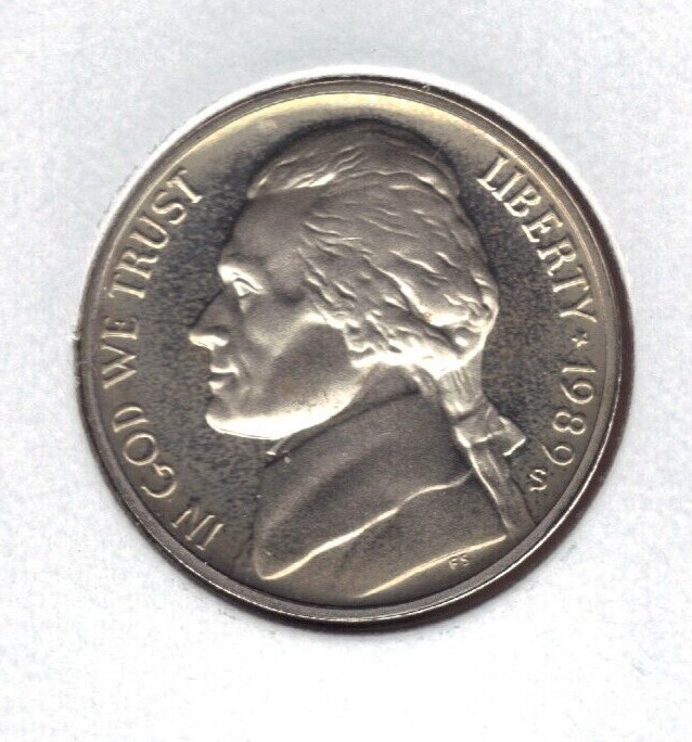 1989-S PROOF JEFFERSON NICKEL