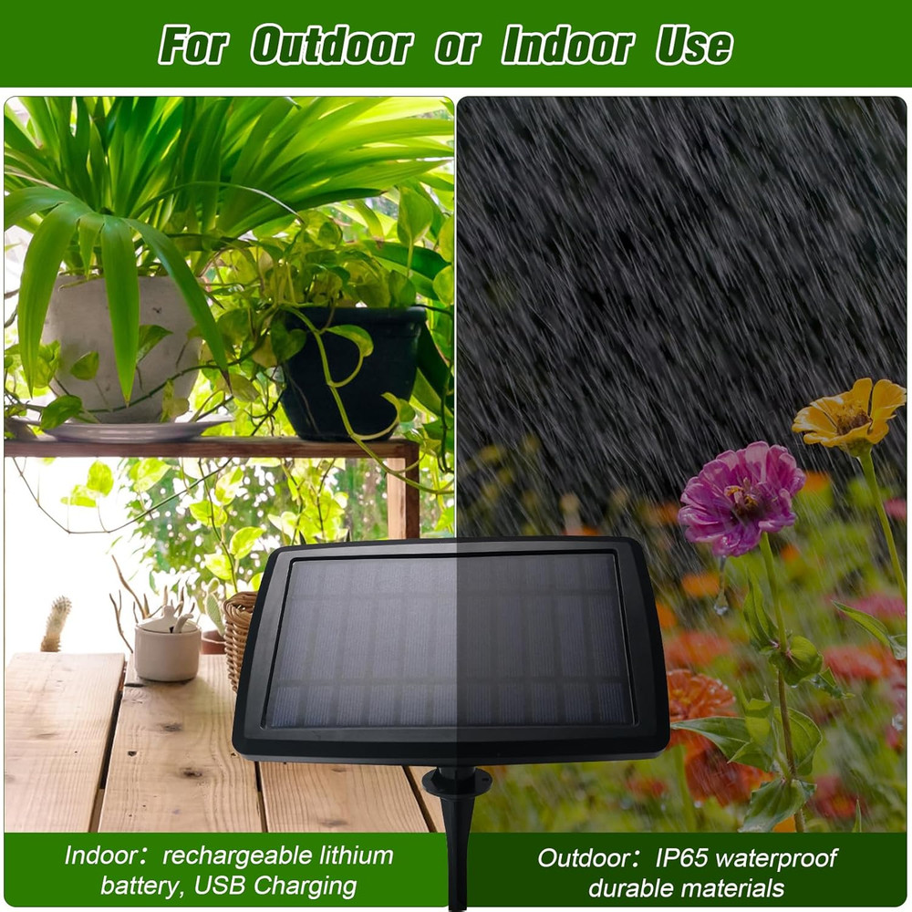 Solar Automatic Drip Irrigation Kit System, 12 Timer Settings Garden Irrigation