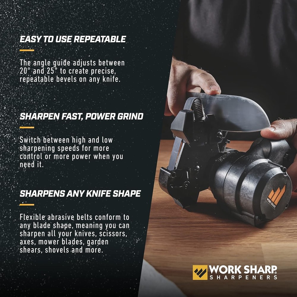 Professional Electric Knife and Tool Sharpener - Adjustable Tool
