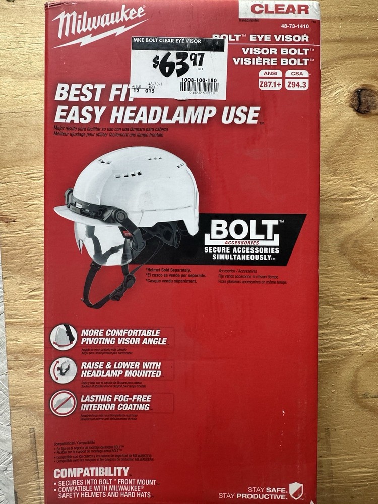 Milwaukee Bolt Fave Shield