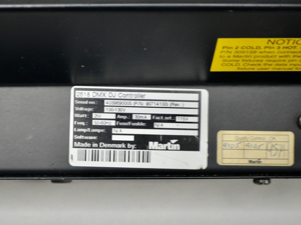 Rack Mount Martin 2518 DMX Lighting DJ Controller