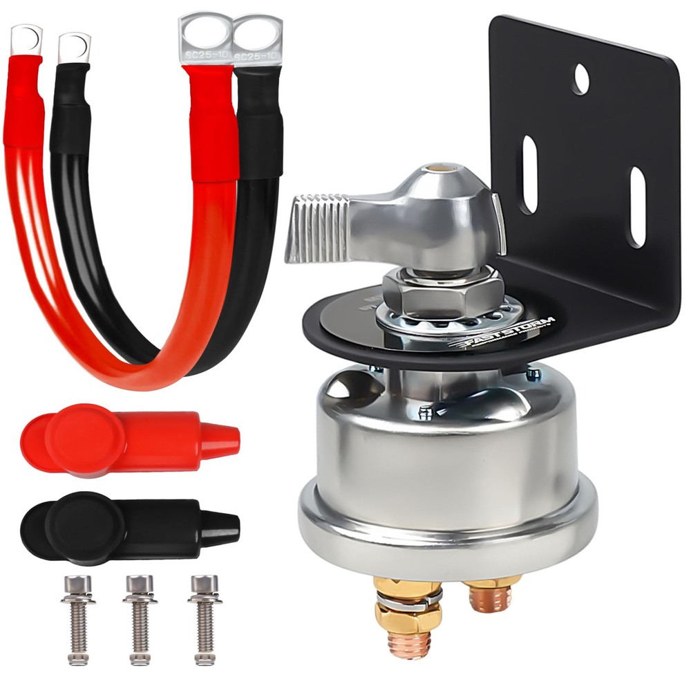 Battery Switch with Mounting Bracket and Cable, Cable