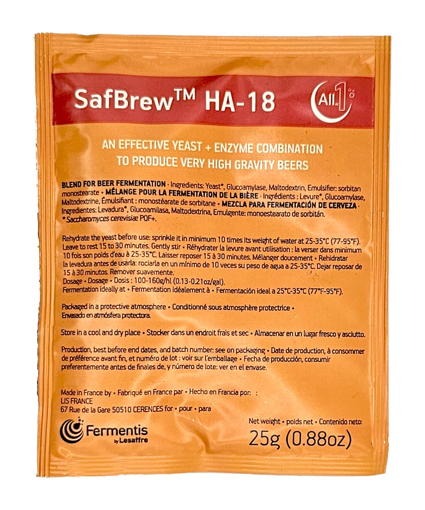 Fermentis SafBrew HA-18 25 Grams