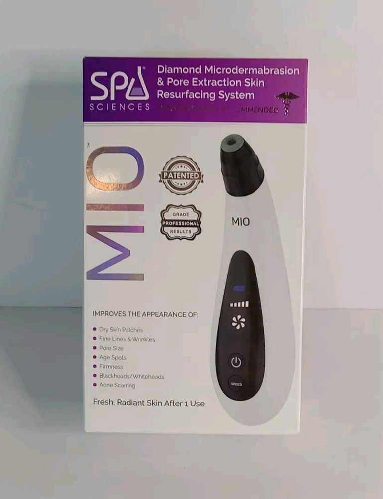 Spa Sciences Mio Microdermabrasion & Pore Extraction Skin Resurfacing System-New