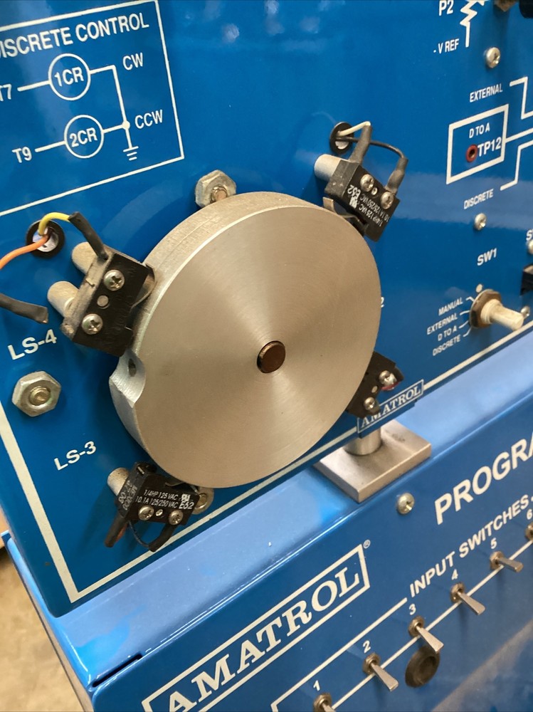 Amatrol Programmable Controller System Motor App.panel #17205