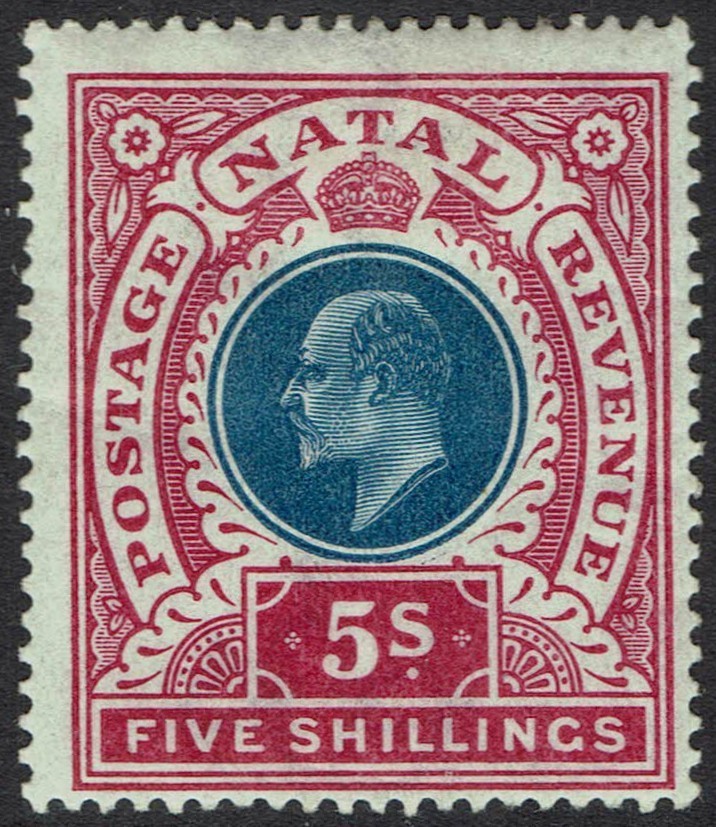 NATAL 1902 KEVII 5/-