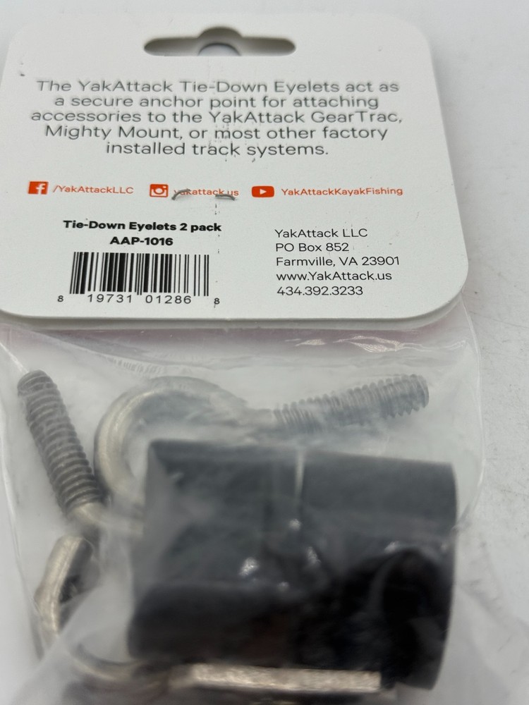 YakAttack Tie Down Eyelet For Track Systems(k)