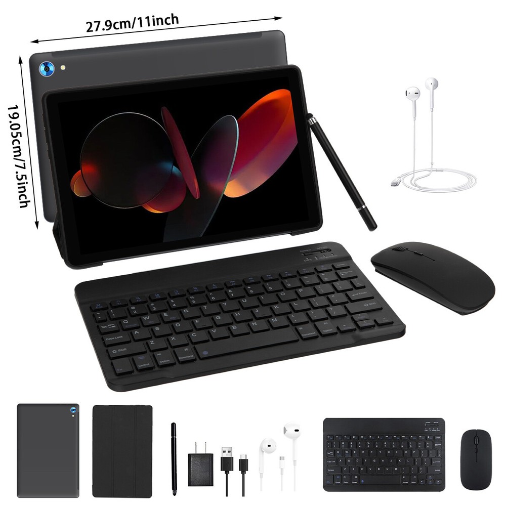 Anmesc 10.1"Android 14 Tablets HD Touchscreen Octa-Core 10+128GB ROM Dual Camera
