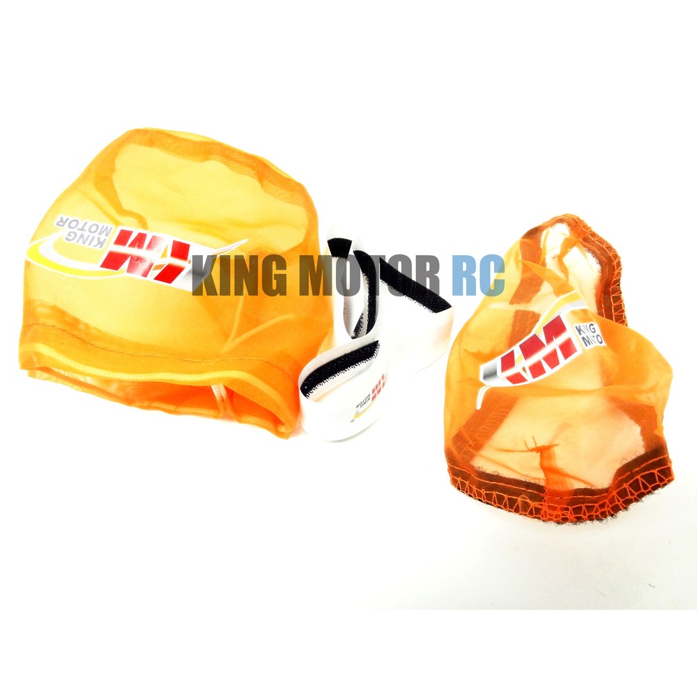 Pull Start & Air Filter OuterWare Set (orange) Fits King Motor HPI Baja 5b Rovan