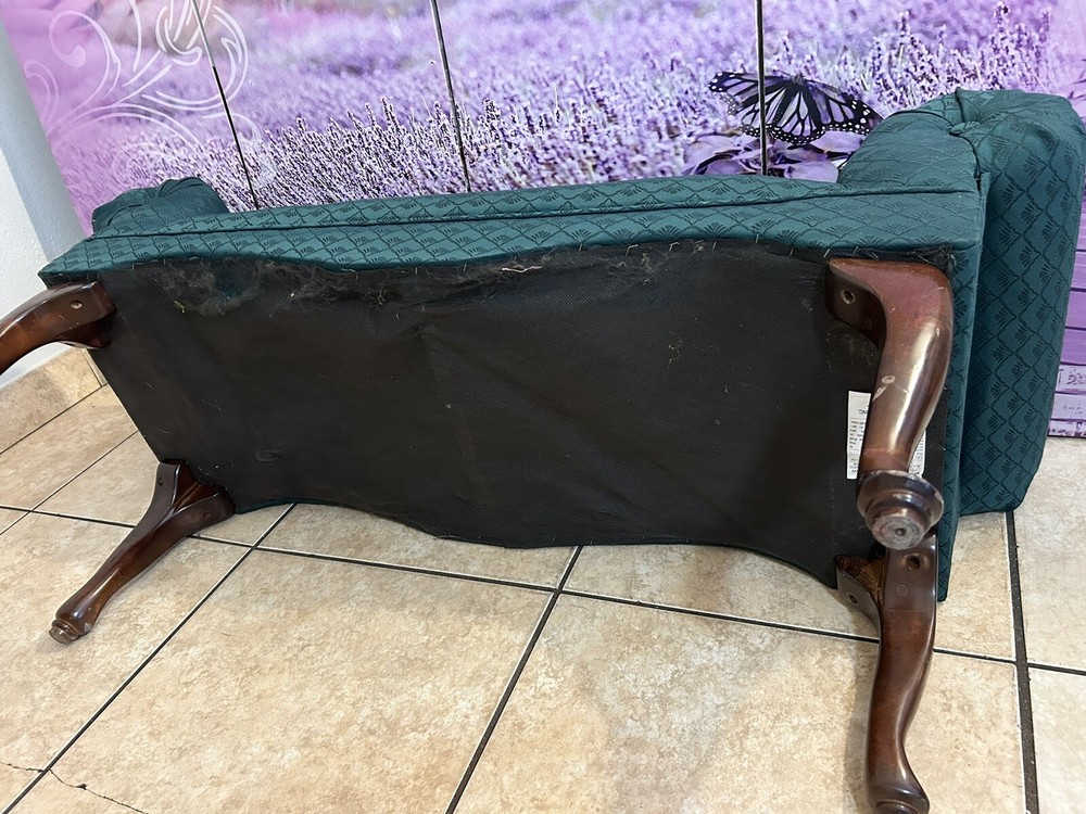 Vintage Mid Century Long Upholstered Long Bench