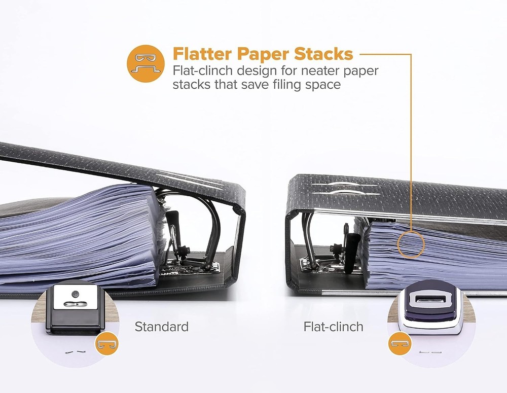 Palm-Sized Heavy Duty Stapler - Chic Chrome with No Jam & 40 Sheet Capacity