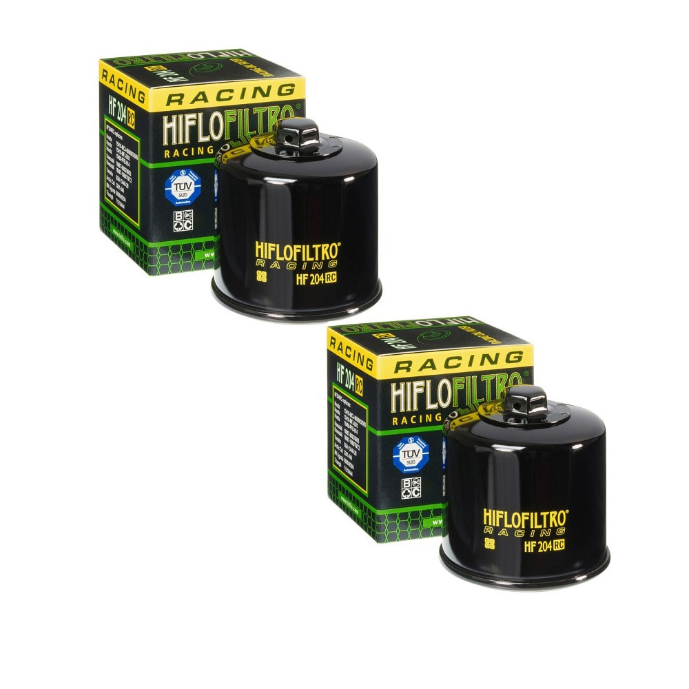 HifloFiltro HF204RC High Performance Racing Oil Filter, 2 Pack