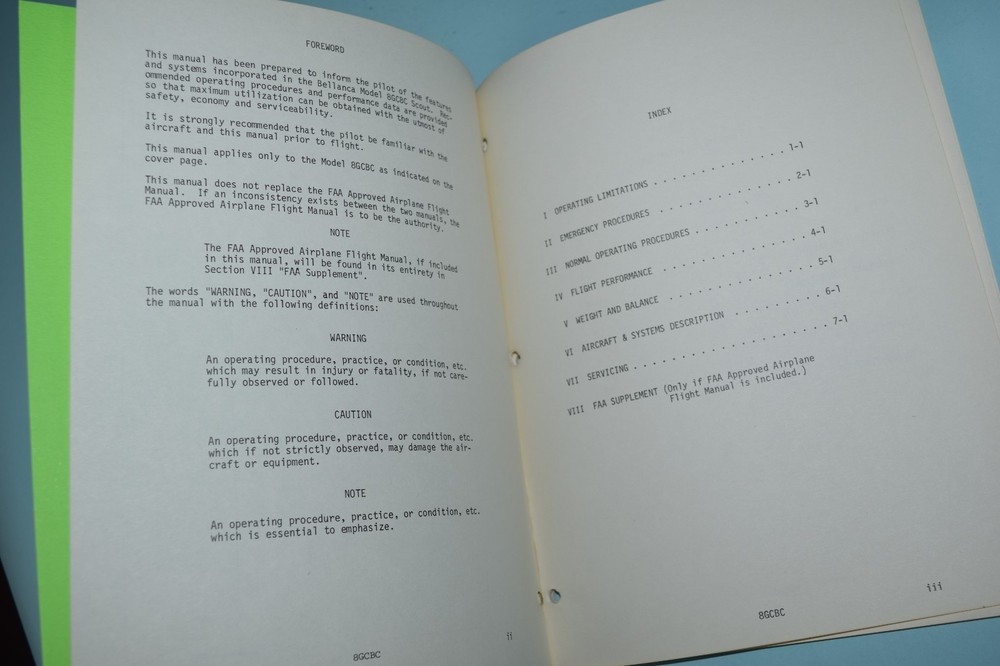 Bellanca Scout Owner Manual