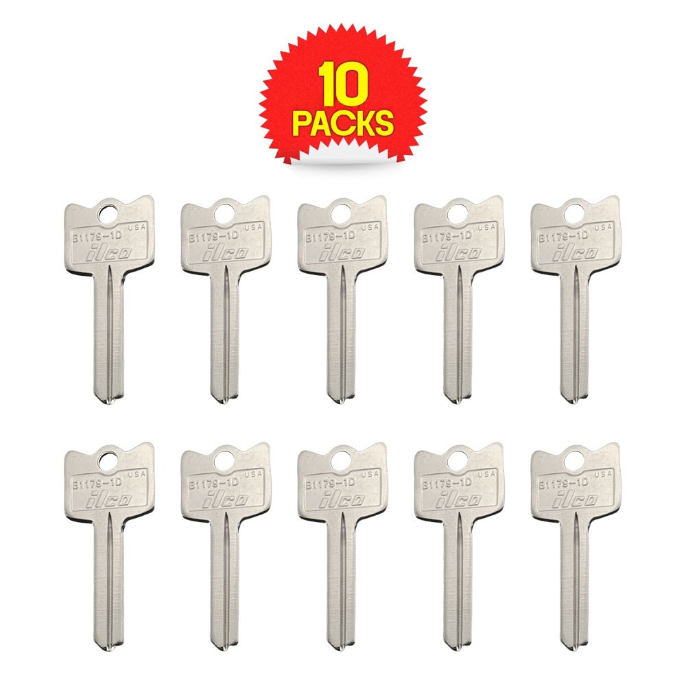 B1179-1D Key Blank Nickel