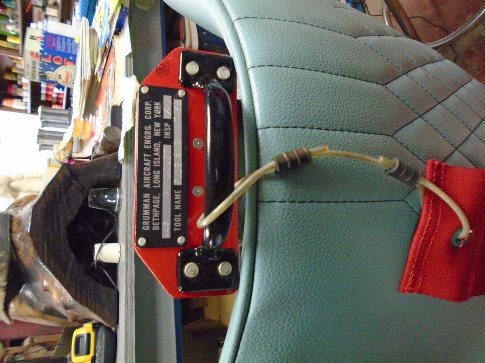 Vintage Aircraft Flag: REMOVE BEFORE FLIGHT- Red Canvas