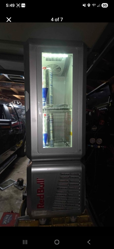Red Bull Mini Fridge Micro Cooler Countertop Refrigerator