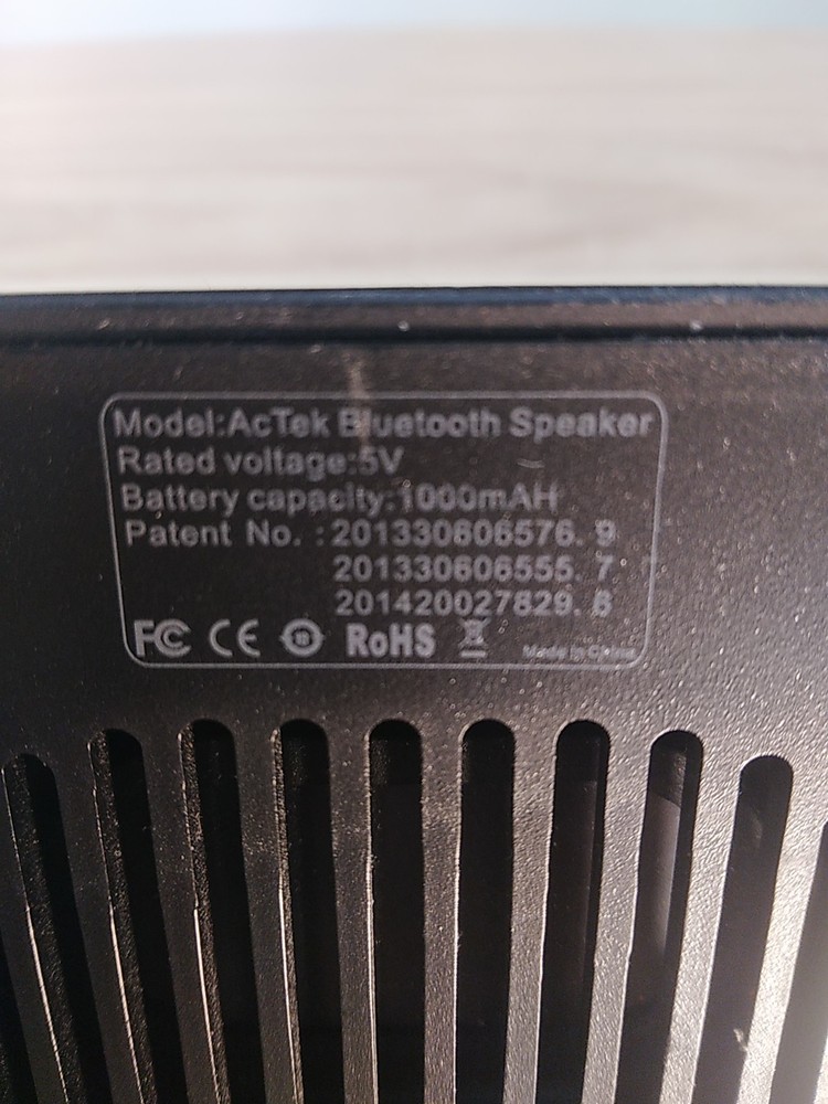 SilentCall ALARMDOCK Bluetooth Speaker by Ac Tek With Cords