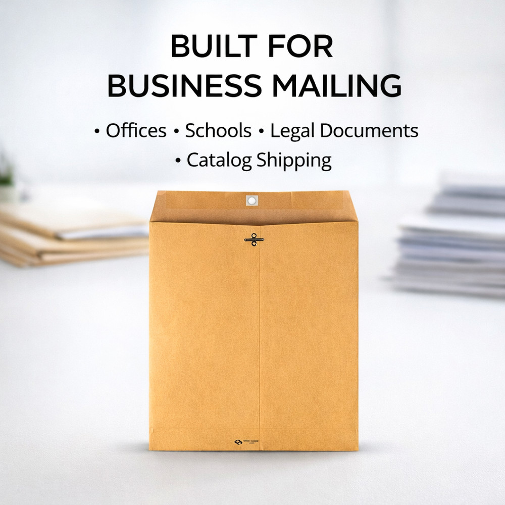 10x13 Clasp Envelopes Brown Kraft #97 Catalog Mailing Envelopes 28lb