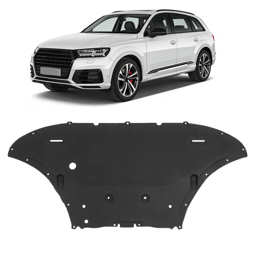 Engine Under Cover Splash Shield Guard Black For Audi Q7 4M S-Line 2015-2019