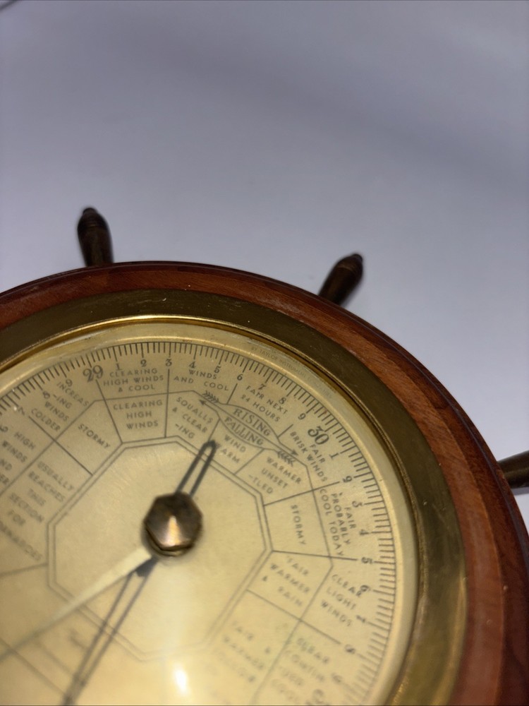 Vintage Gischard Weather Guide Barometer