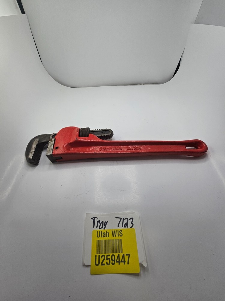 Westward 3LY98A 12" Cast Iron Pipe Wrench