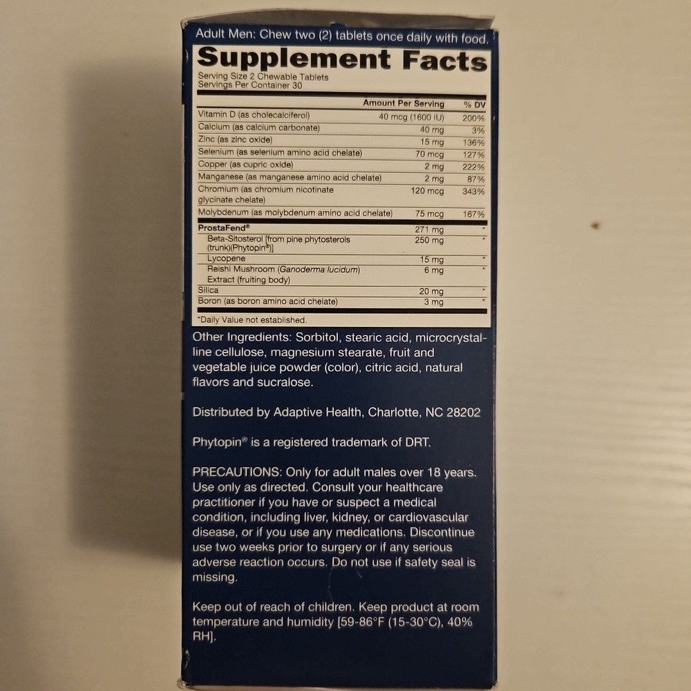 Super Beta Prostate Advanced Berry Chewables 60 Ct Exp 2027+