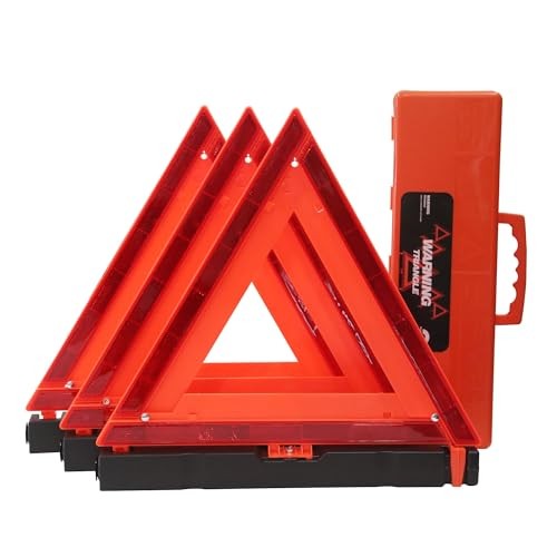 Safety Triangles DOT Approved, Standard Warning Triangles Enmergency WT-NO SAND