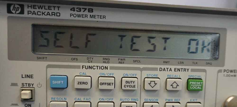 HP 437B Single Channel Digital RF Power Meter