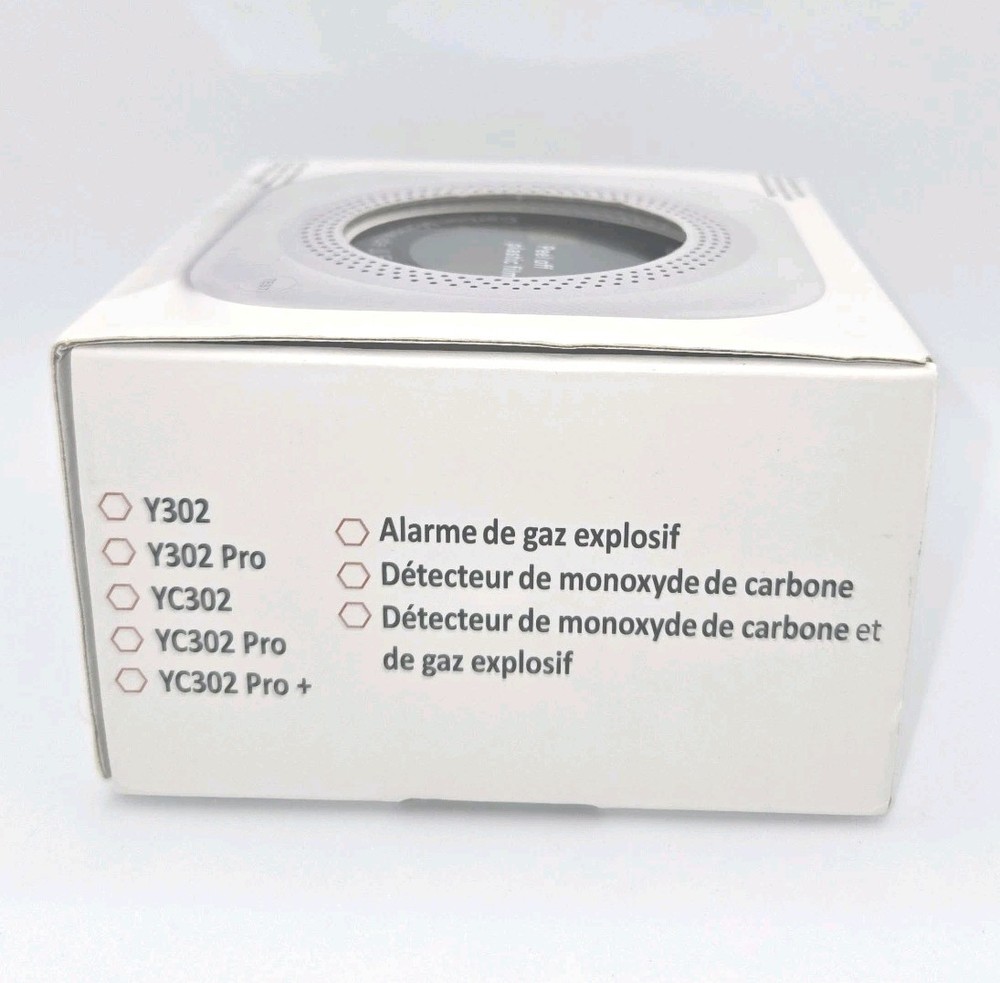 Techamor Carbon Monoxide And Explosive Gas Detector YC302-Pro Open Box White Rap