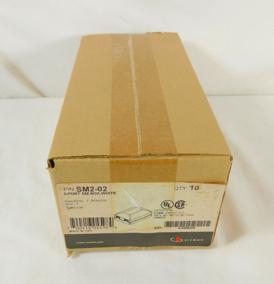 MX-SM2-02 Siemon Surface Mount Box MX-SM Fit - NEW