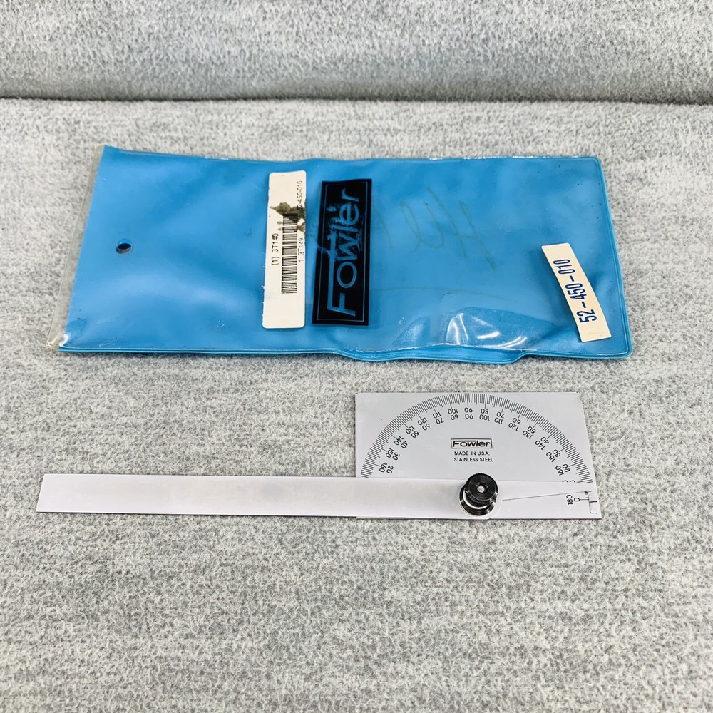 FOWLER 52-450-010 - Protractor Rectangular Head W/ Head Rectangular   TL