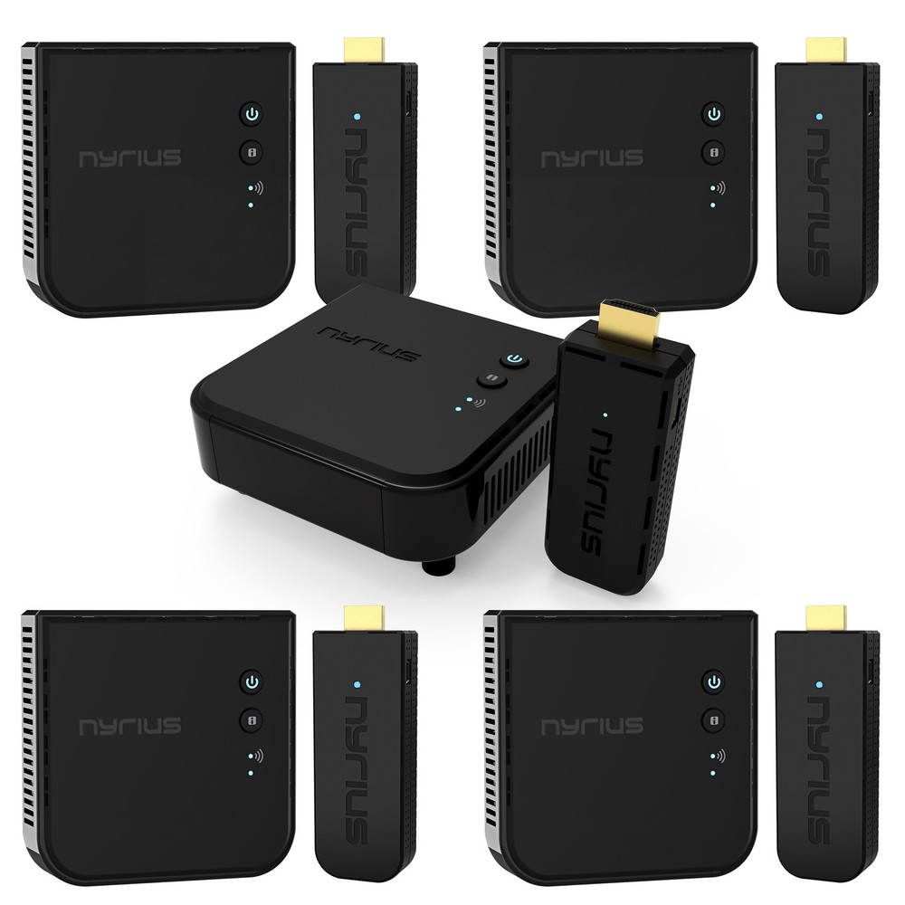 Nyrius Pro+ Wireless HDMI Video Transmitter - 5 Pack