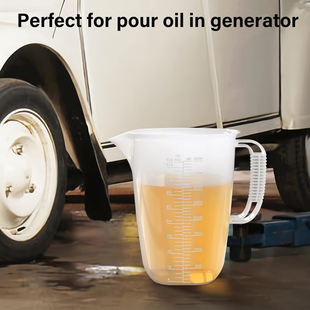 1 Gallon Measuring Pitcher, 134Oz Extra Large Measure Pitcher-Convenient Convers