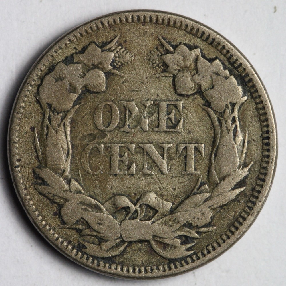 1858 S.L. Flying Eagle Cent Penny VF E357 ZYNN